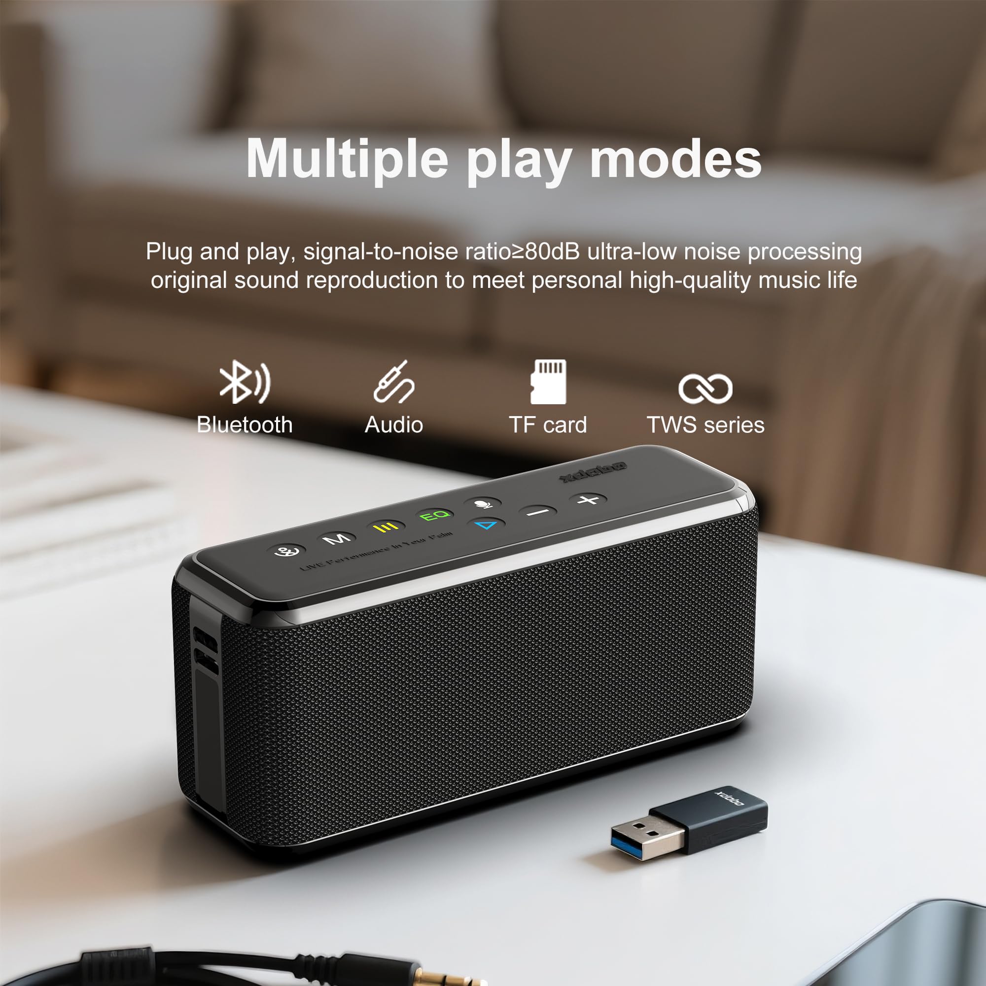 xdobo X8 Max Bluetooth Speaker, 100W Output, 12 Hours Playtime